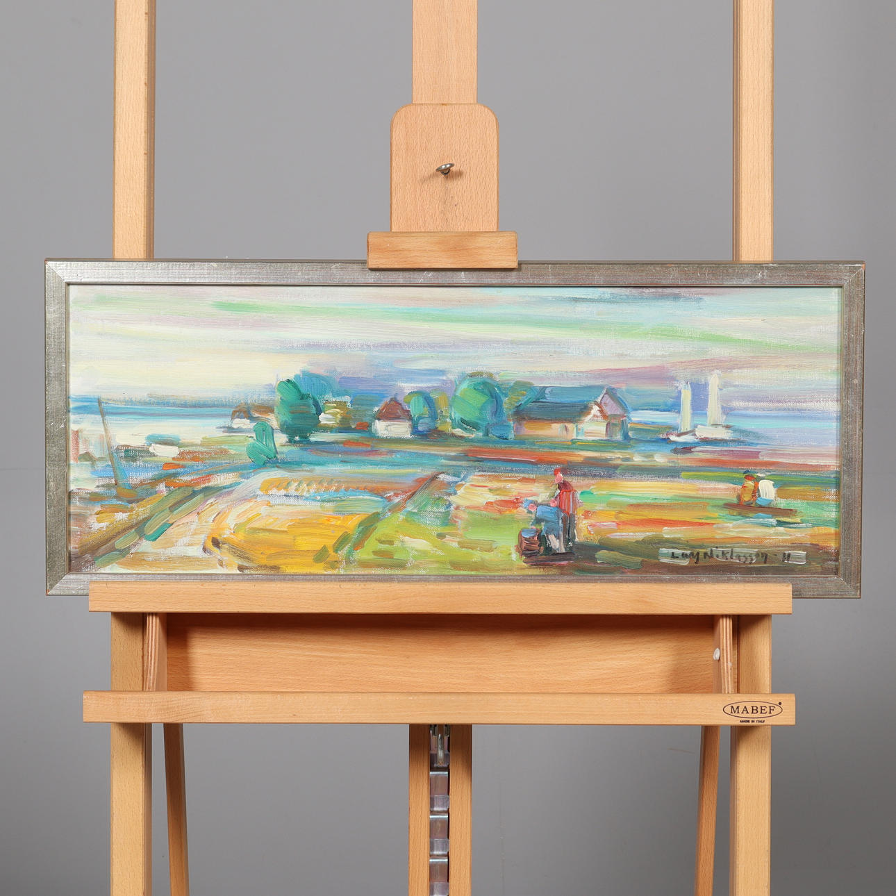 LARS NIKLASSON. OIL ON CANVAS, “Summer in Bohuslän”, signed, dated -71.