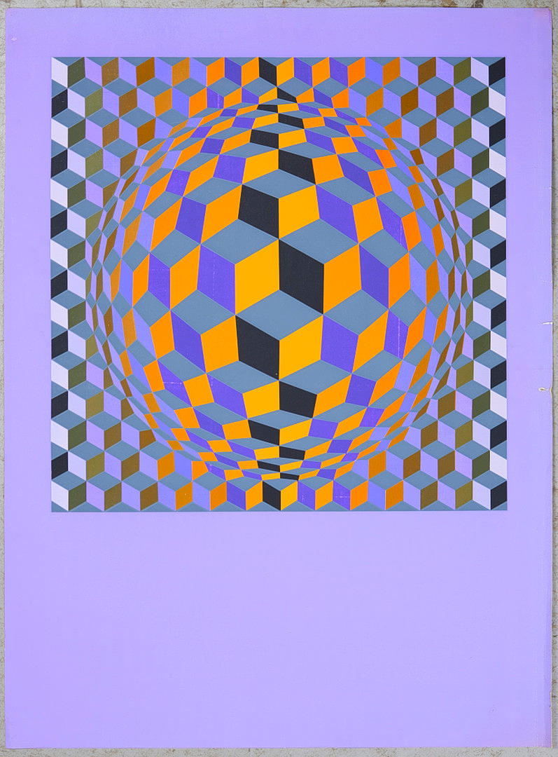 ATTRIBUTED TO VICTOR VASARELY. Untitled.
