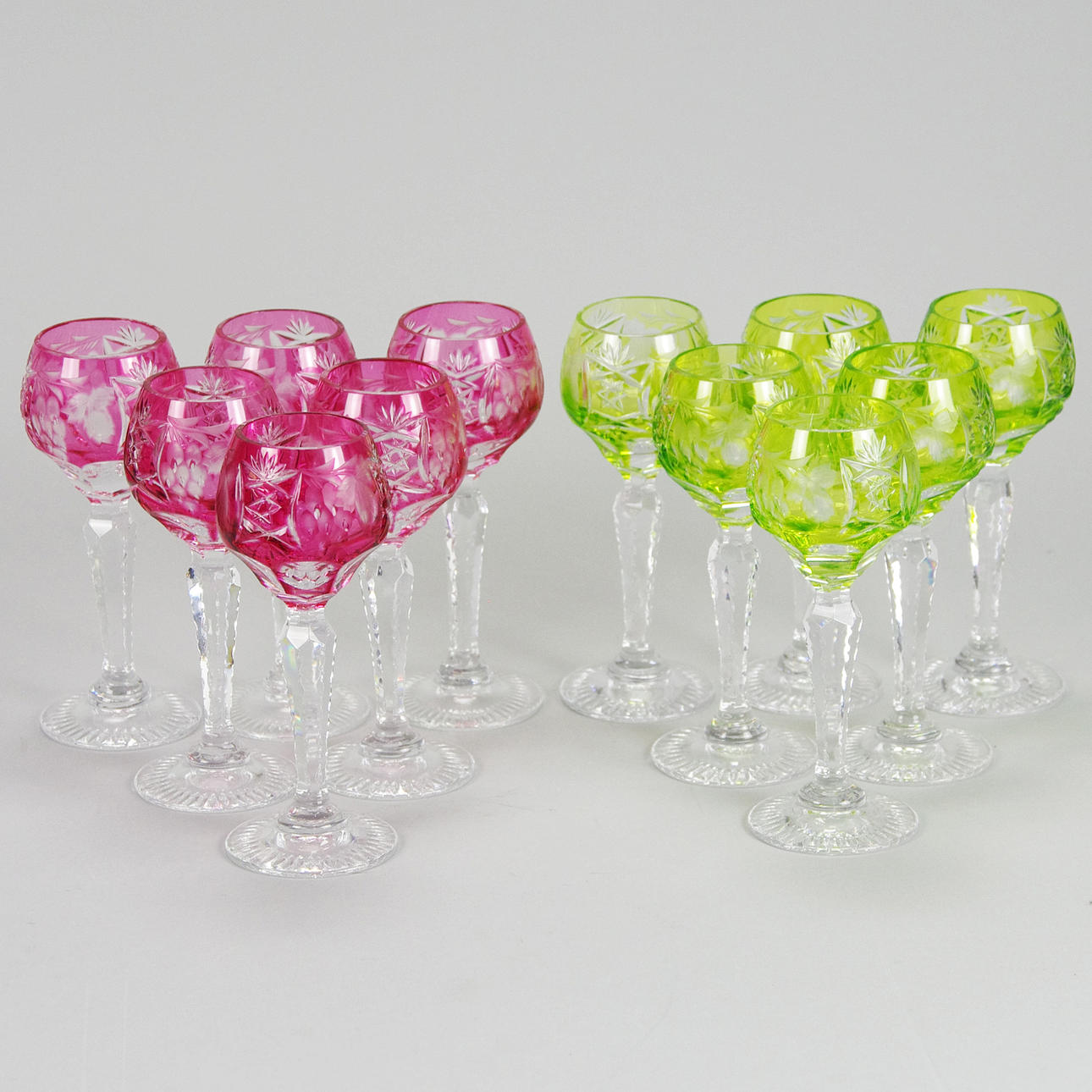 REMMARE, 12 stycken, olikfärgat glas, liten modell.