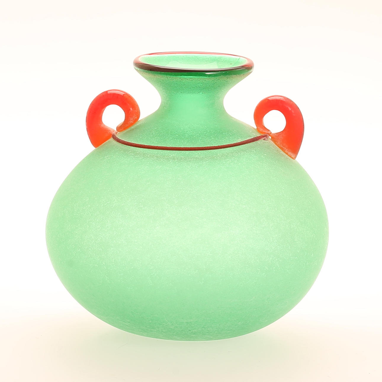 FRANCO MORETTI. Vase, glass, Murano, signed.