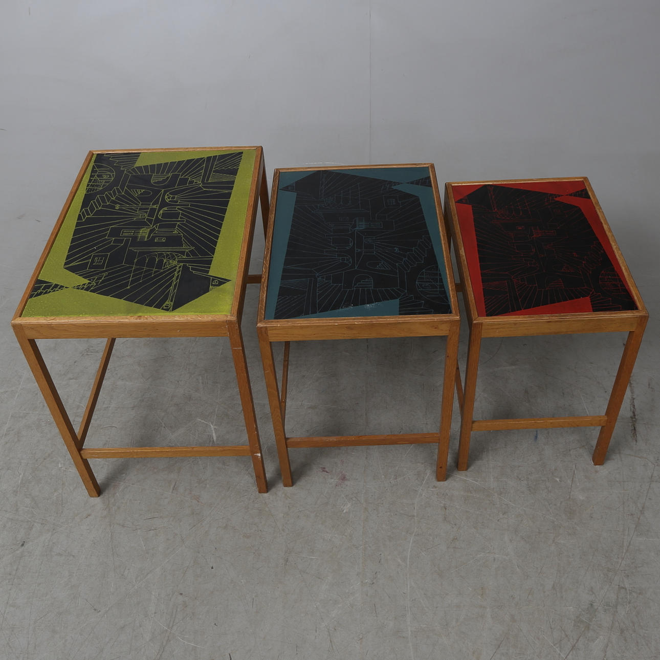 SATSBORD, 3 delar, 1950-tal.