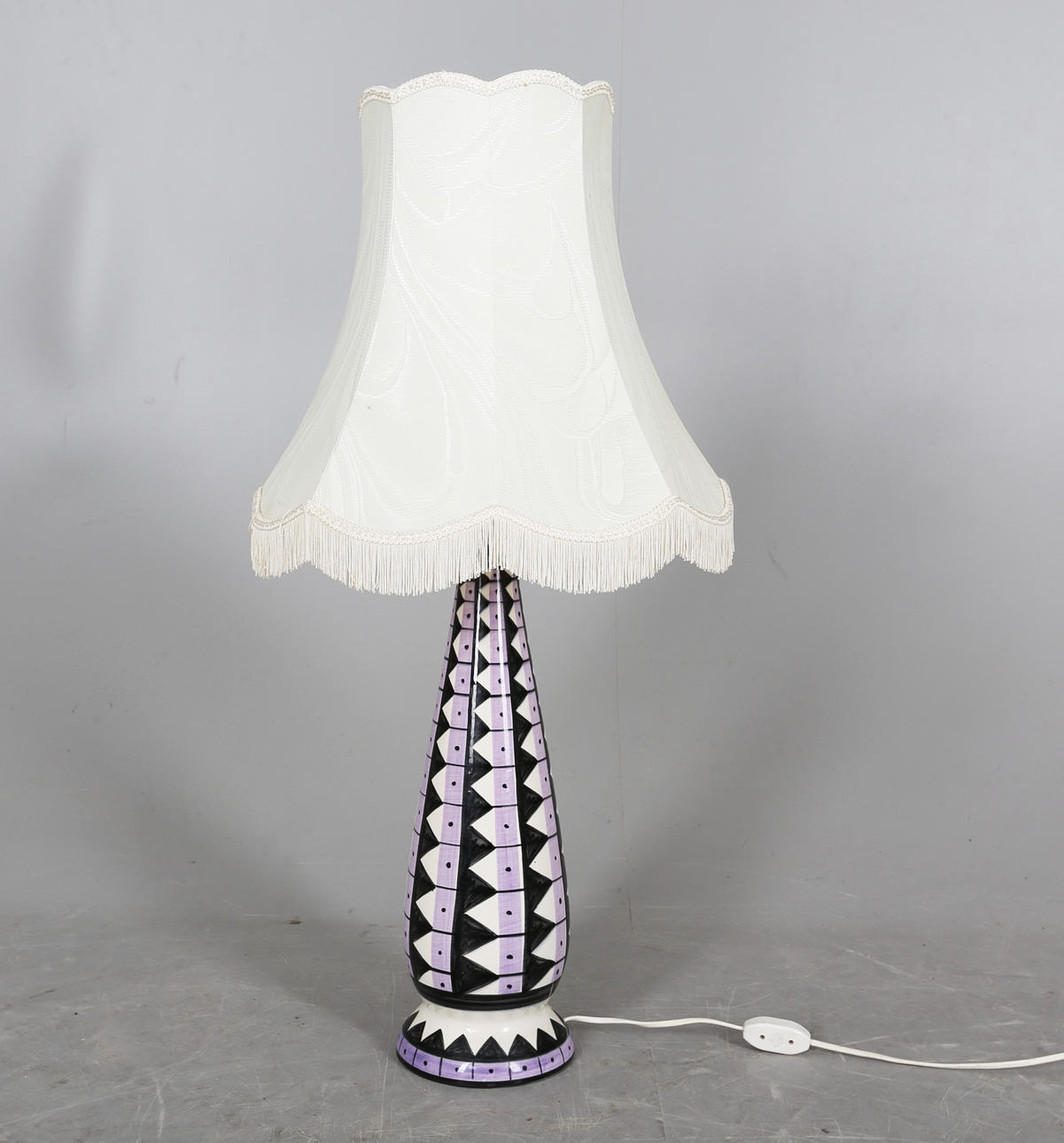 BORDSLAMPA, keramik, 1950/60-tal.