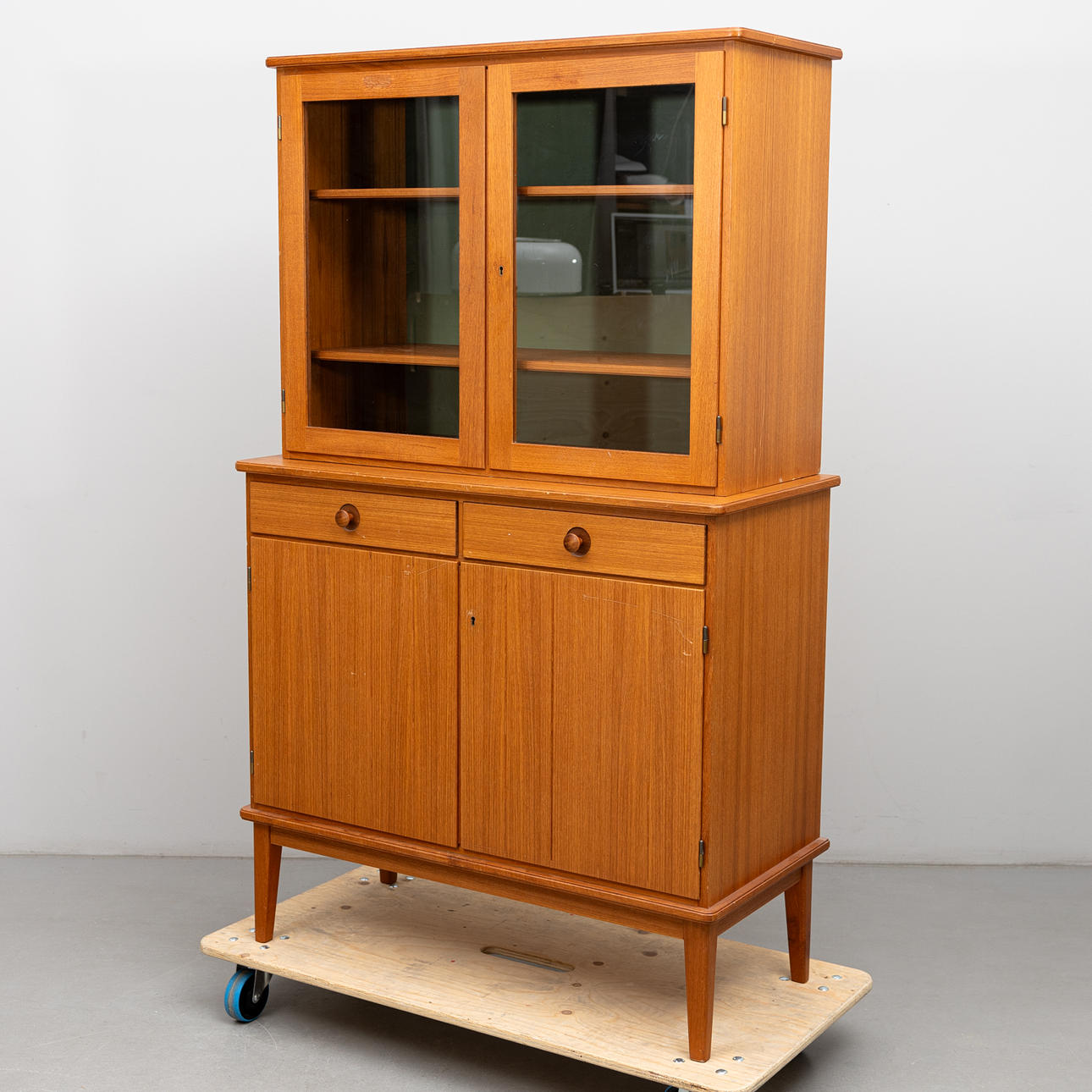 Vitrineskab, teak, 1960'erne.