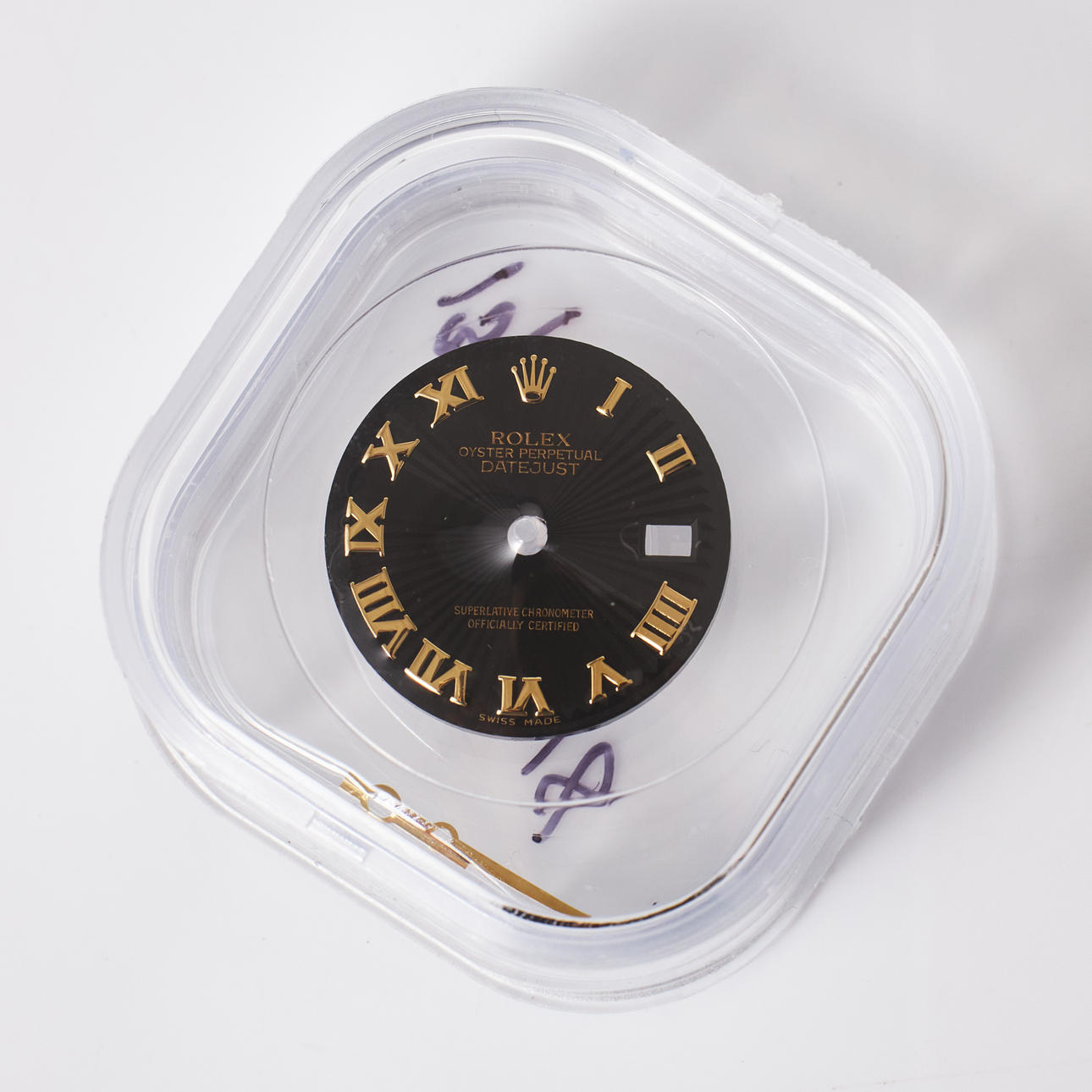 ROLEX, urtavla, Datejust, svart.