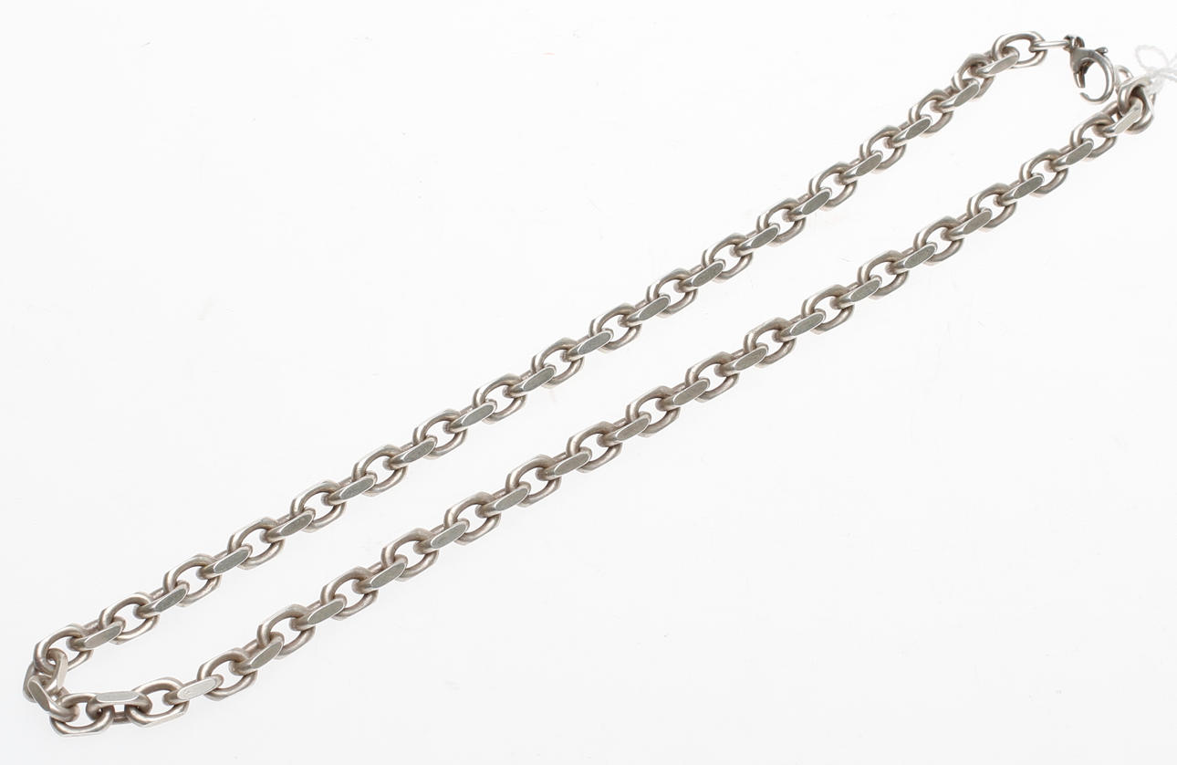 KEDJA, silver, ankarlänk, vikt ca 84,5 gram.