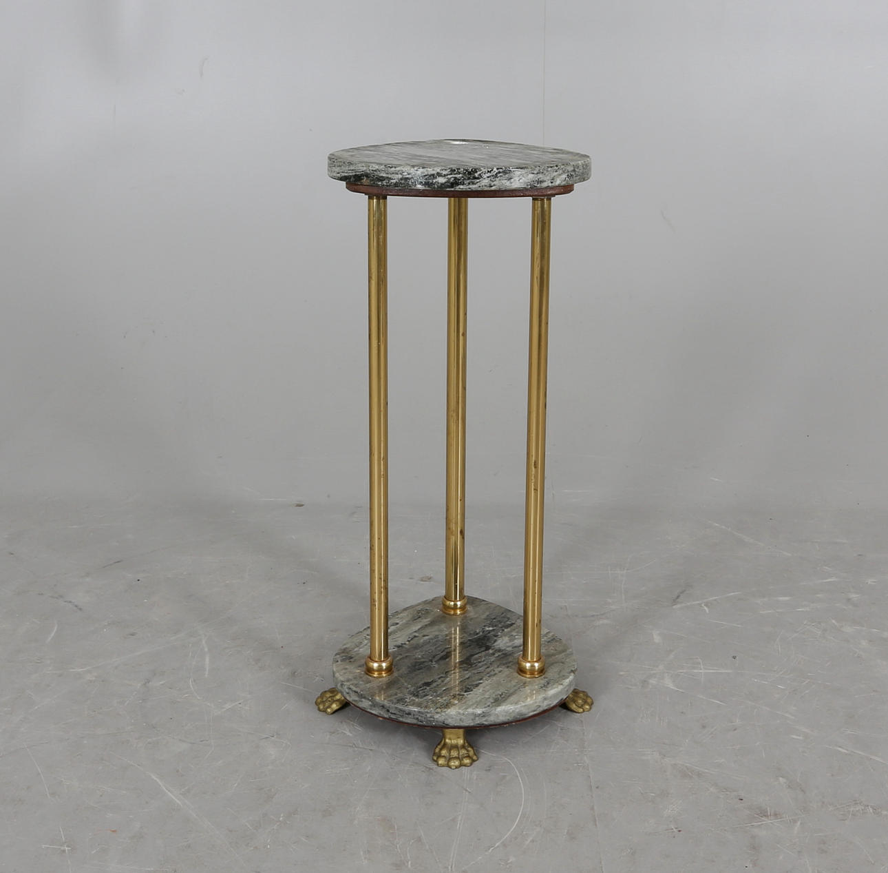 PIEDESTAL, marmor, mässing, 1900-tal.
