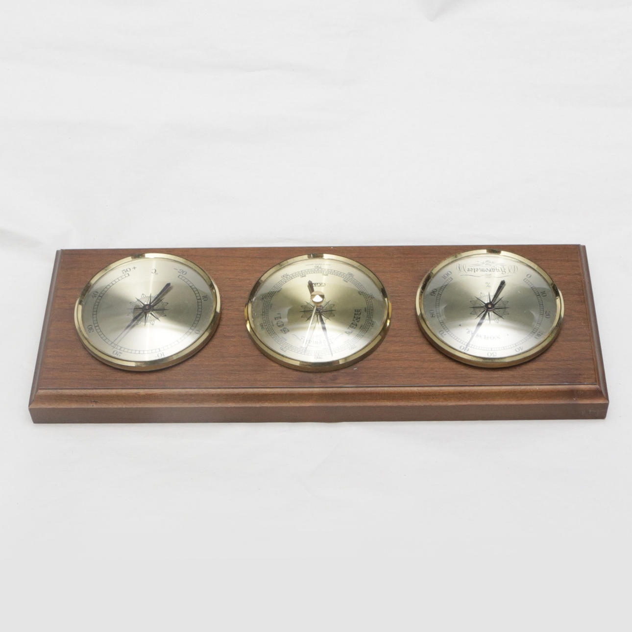 WALL PANEL, with barometer, hydrometer and temperature gauge.