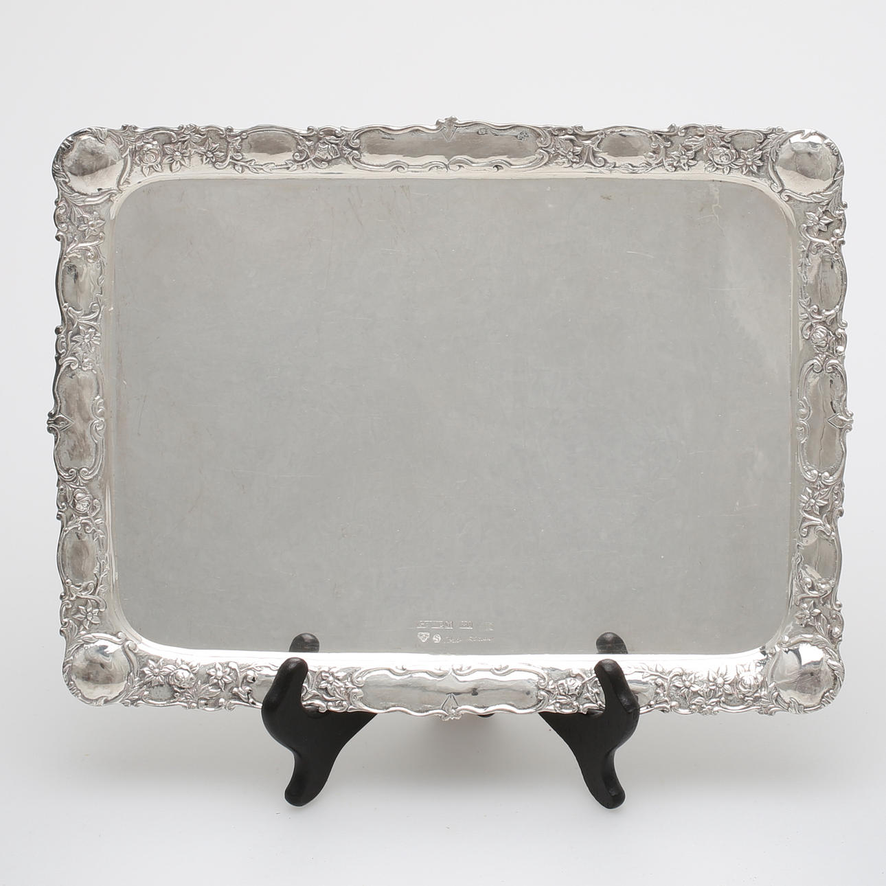 BRICKA, silver, Karl Ekman GEWE, 1982, vikt 721 gram.