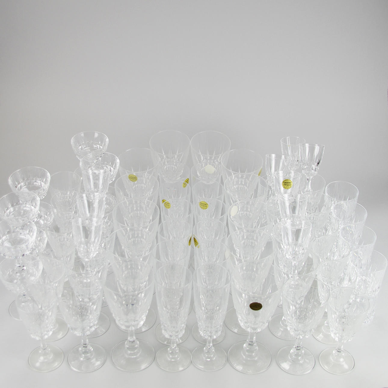 GLASSERVIS, "Pompadour", Cristal d´Arques.