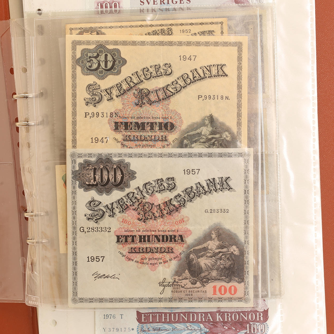 DIVERSE SEDLAR, bl a Sverige.