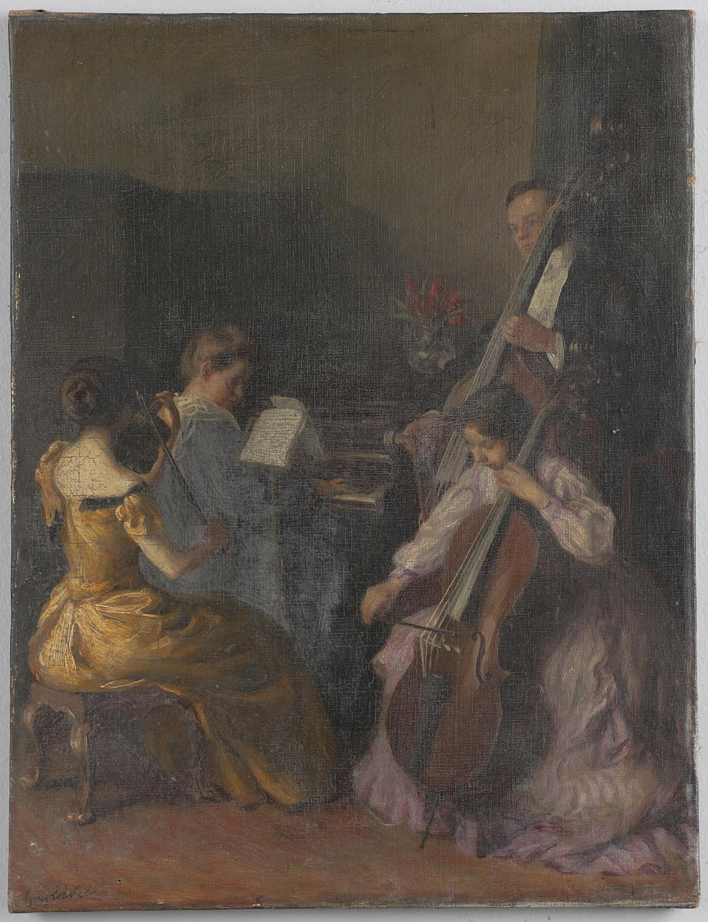 AGNES E. WALKER (FL.1887-1900). A MUSICAL QUARTET.