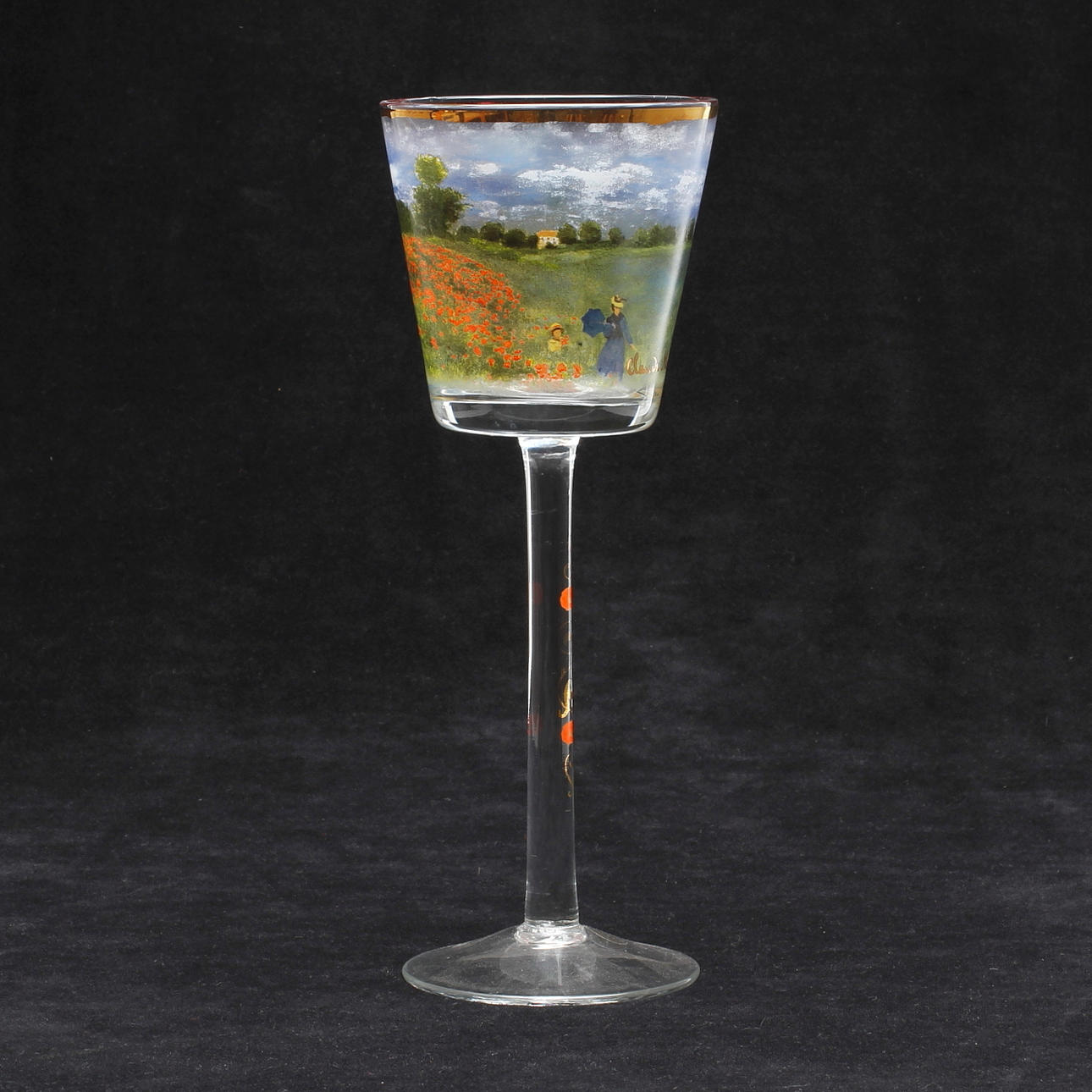 POKALGLAS, efter Claude Monet, Goebel, Tyskland.