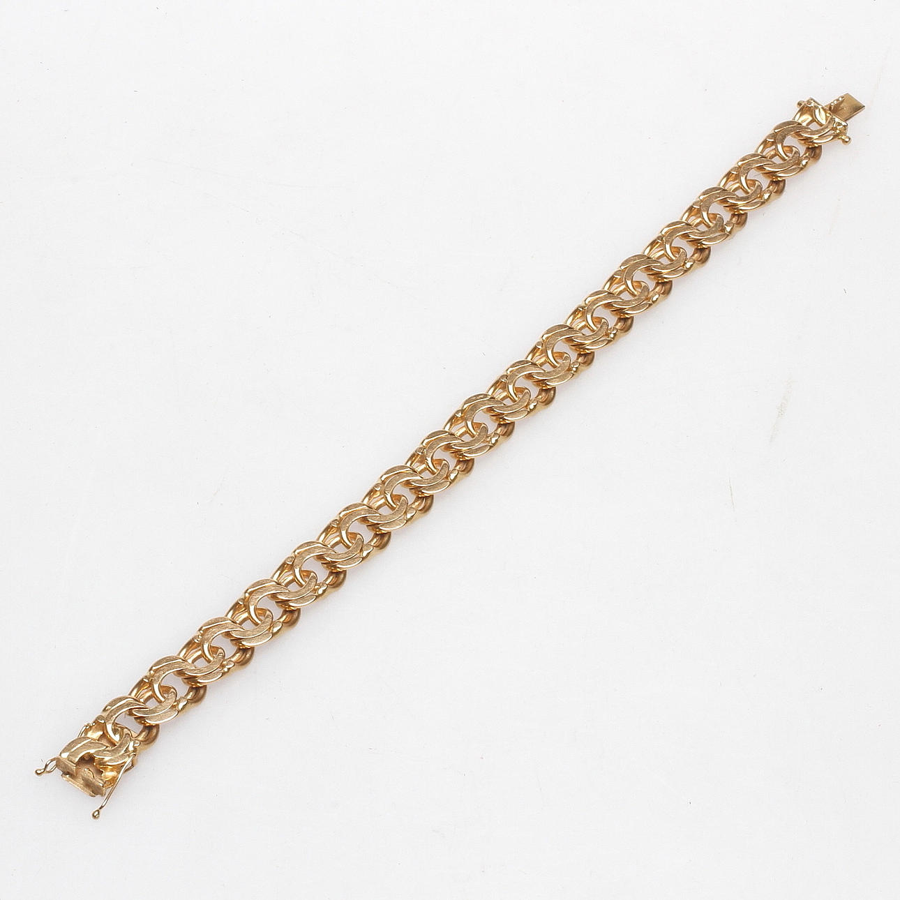 ARMBAND, "Bismarck", guld, 18k, GD & Co, Malmö 1967, vikt ca. 47.9 gram.