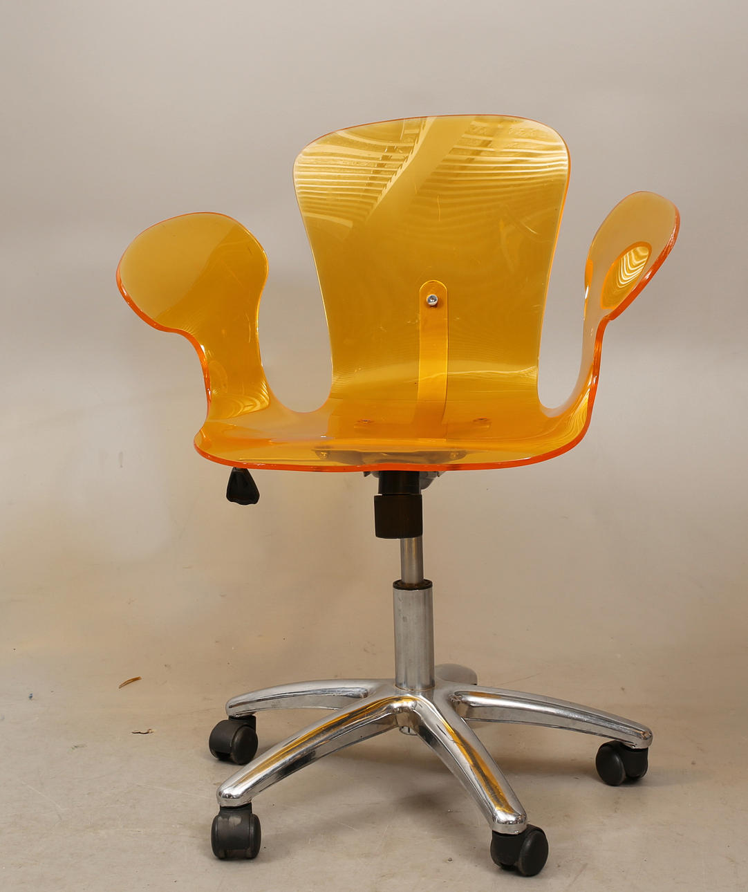 OFFICE CHAIR, hard plastic and metal.