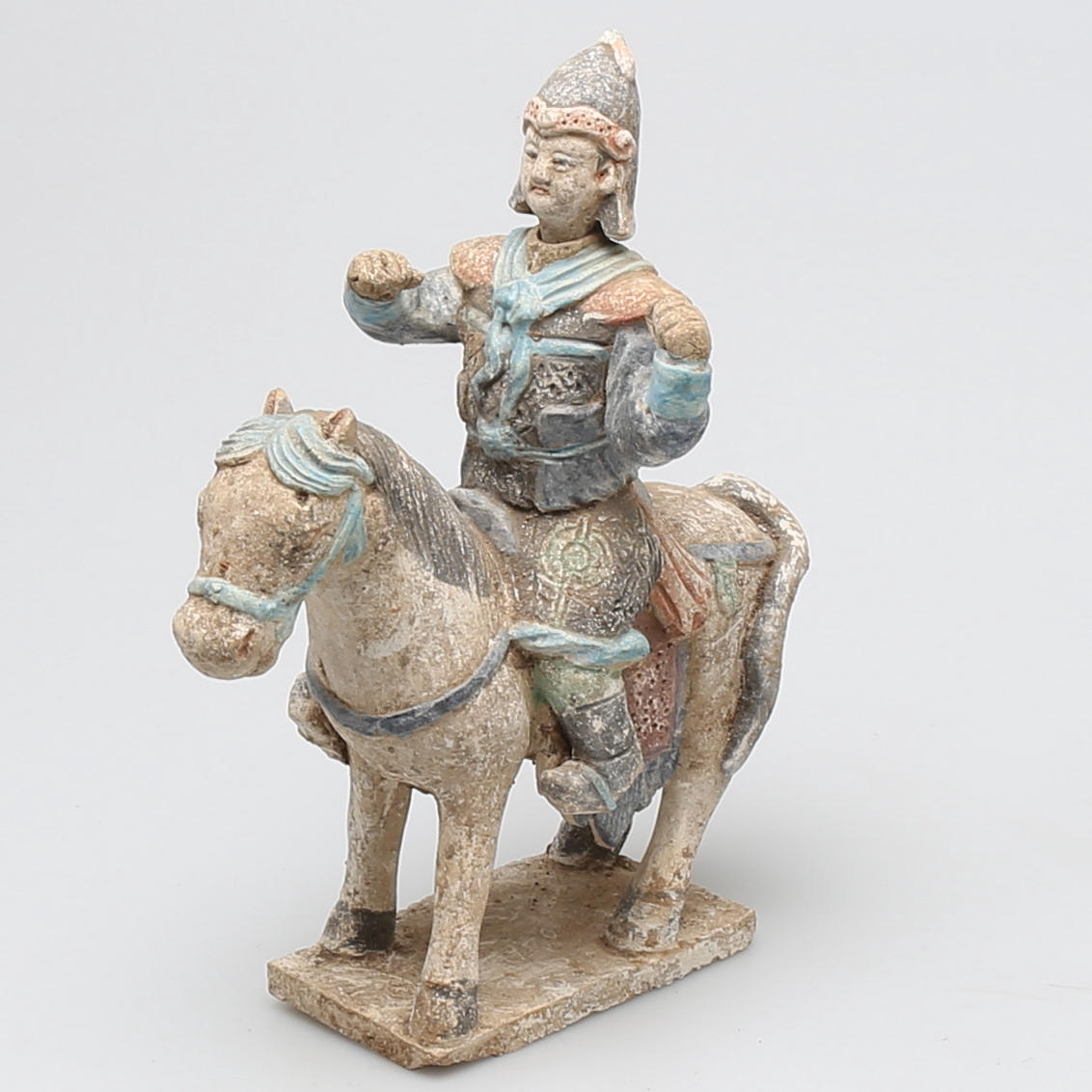 GRAVFIGUR i terracotta, sen Ming dynasti, (1368-1644), Kina.