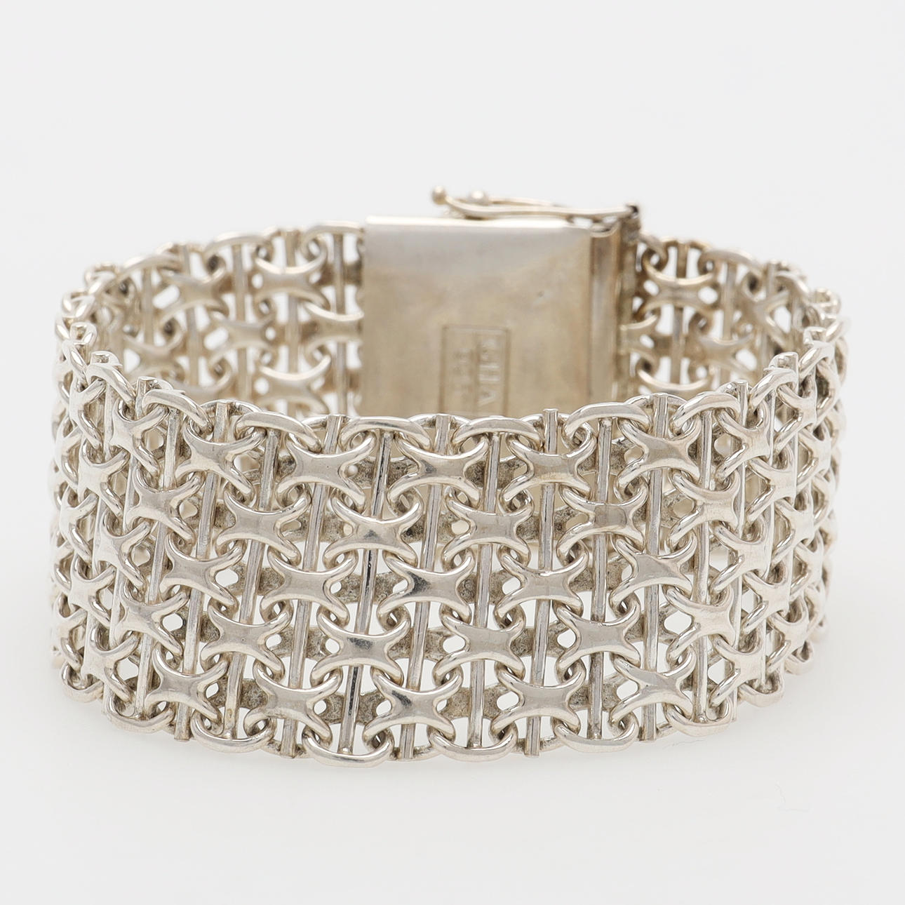 ARMBAND, X-länk, sterling silver, GHA.