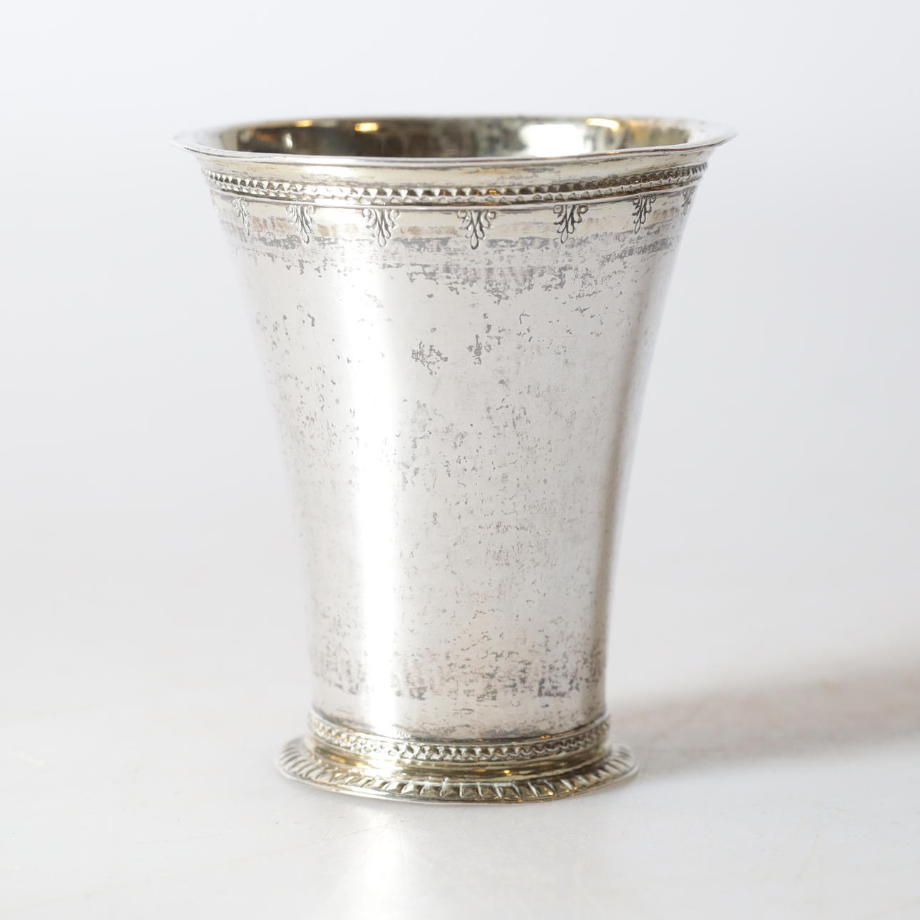 SAMUEL PRESSER. A silver cup, Linköping, 1766.