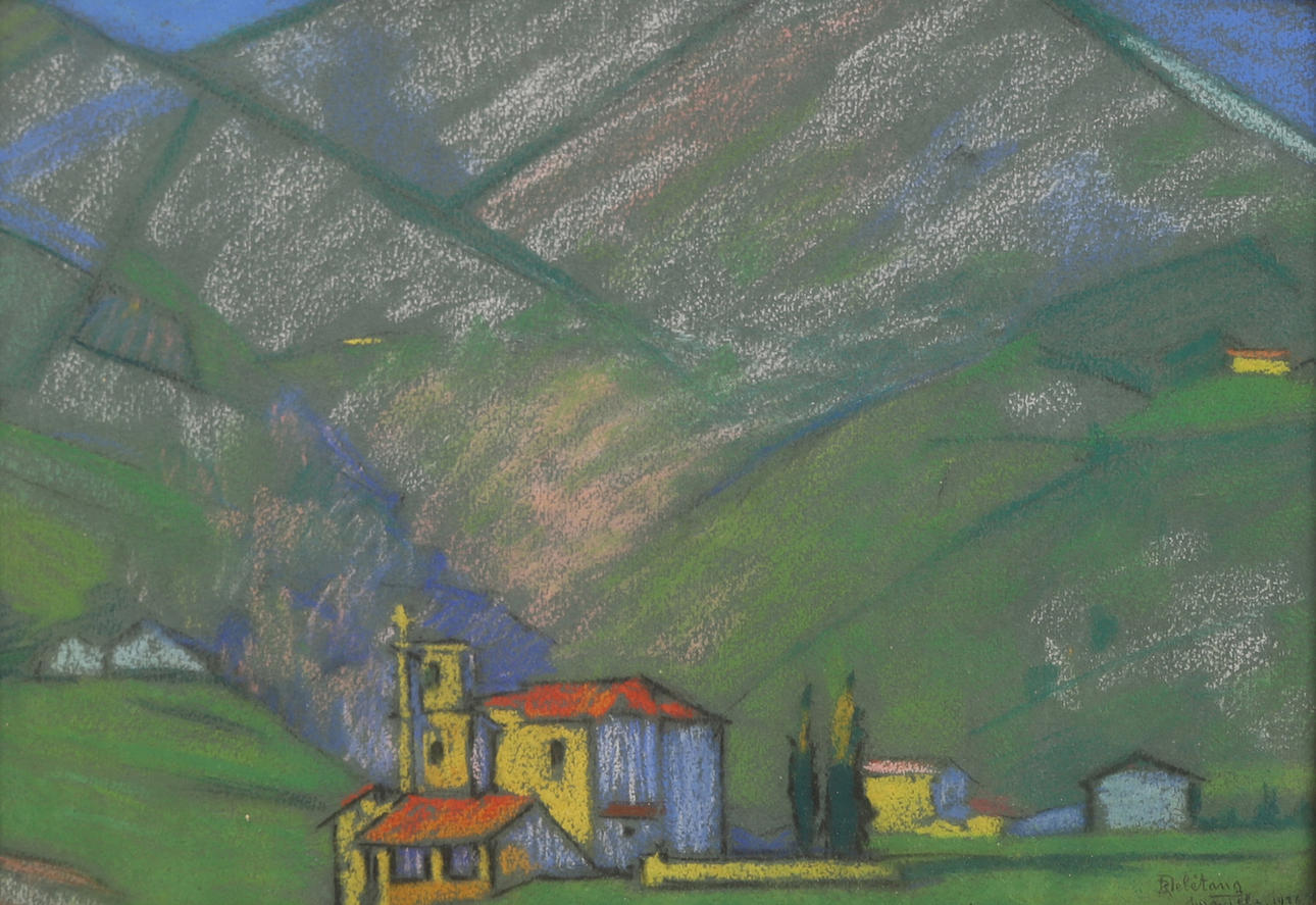 ROBERT-ADRIEN DELÉTANG (1874-1951). Pastel, signed and dated 1926.