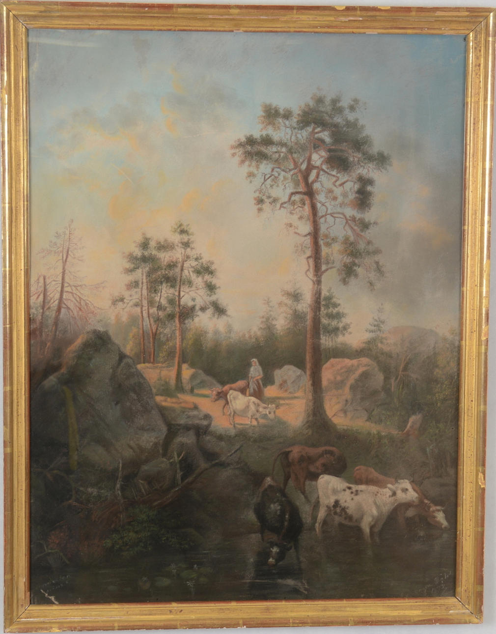 OIDENTIFIERAD KONSTNÄR. Pastell.