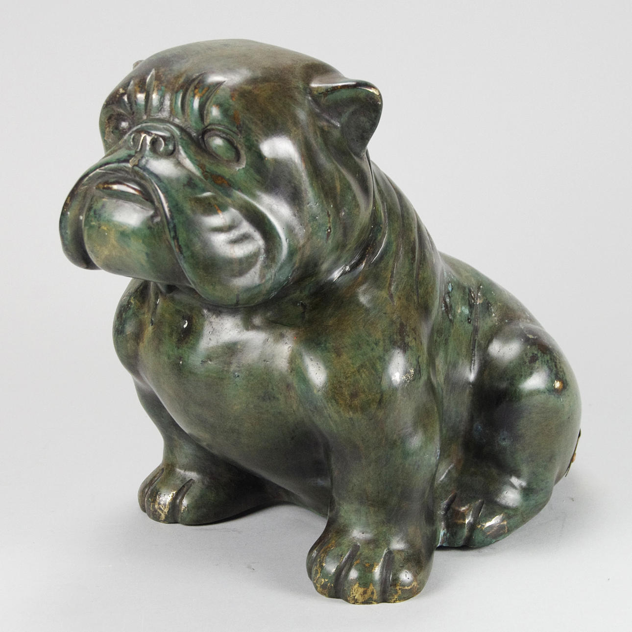 ANDREAS WARGENBRANT. Skulptur, bulldog, brons, brickmärkt och numrerad 10/99.