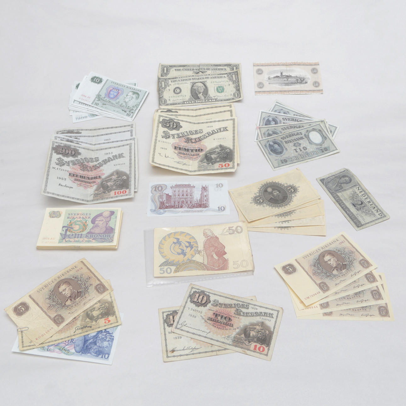 SEDLAR, större antal, mest Sverige.