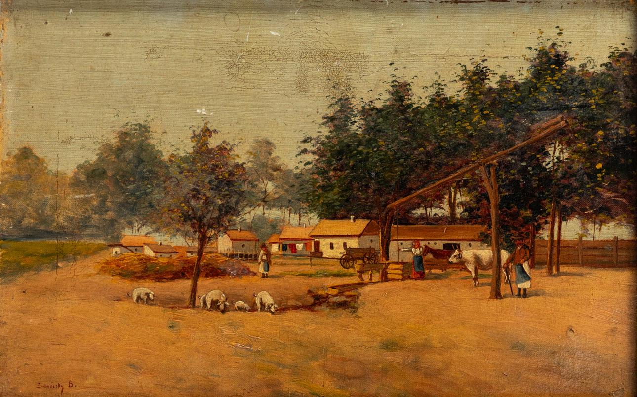 B. ZUBRICKY (1852 - ?). An der Tränke.