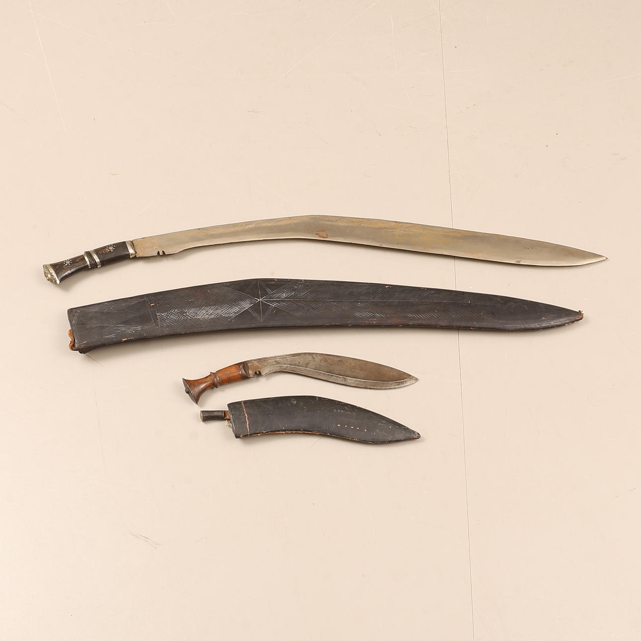 Two KUKRI, India/Nepal, 20th century.