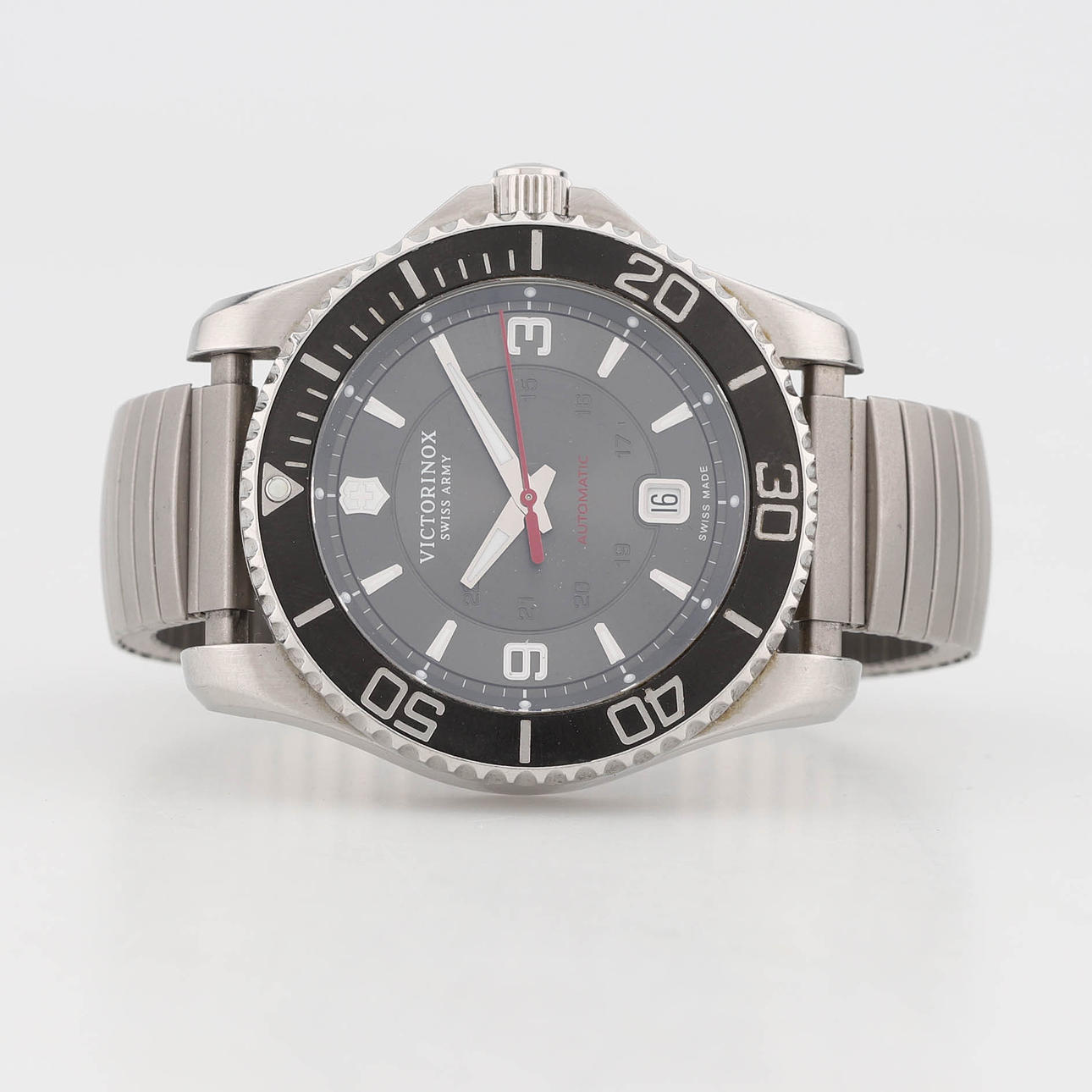 VICTORINOX, Wristwatch, steel, automatic, date, winder, 2015.