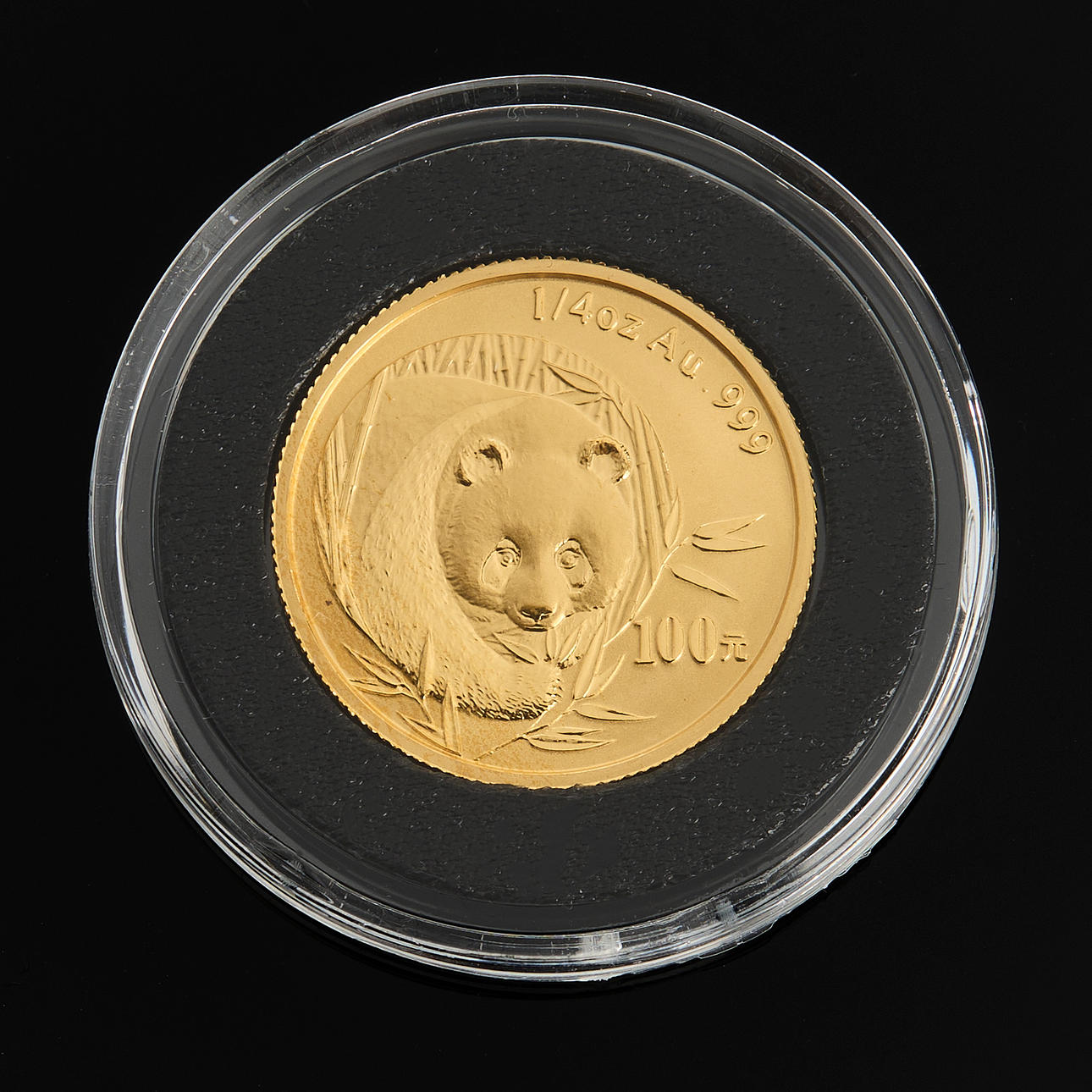 MONEDA DE ORO 100 yuanes China 2003.