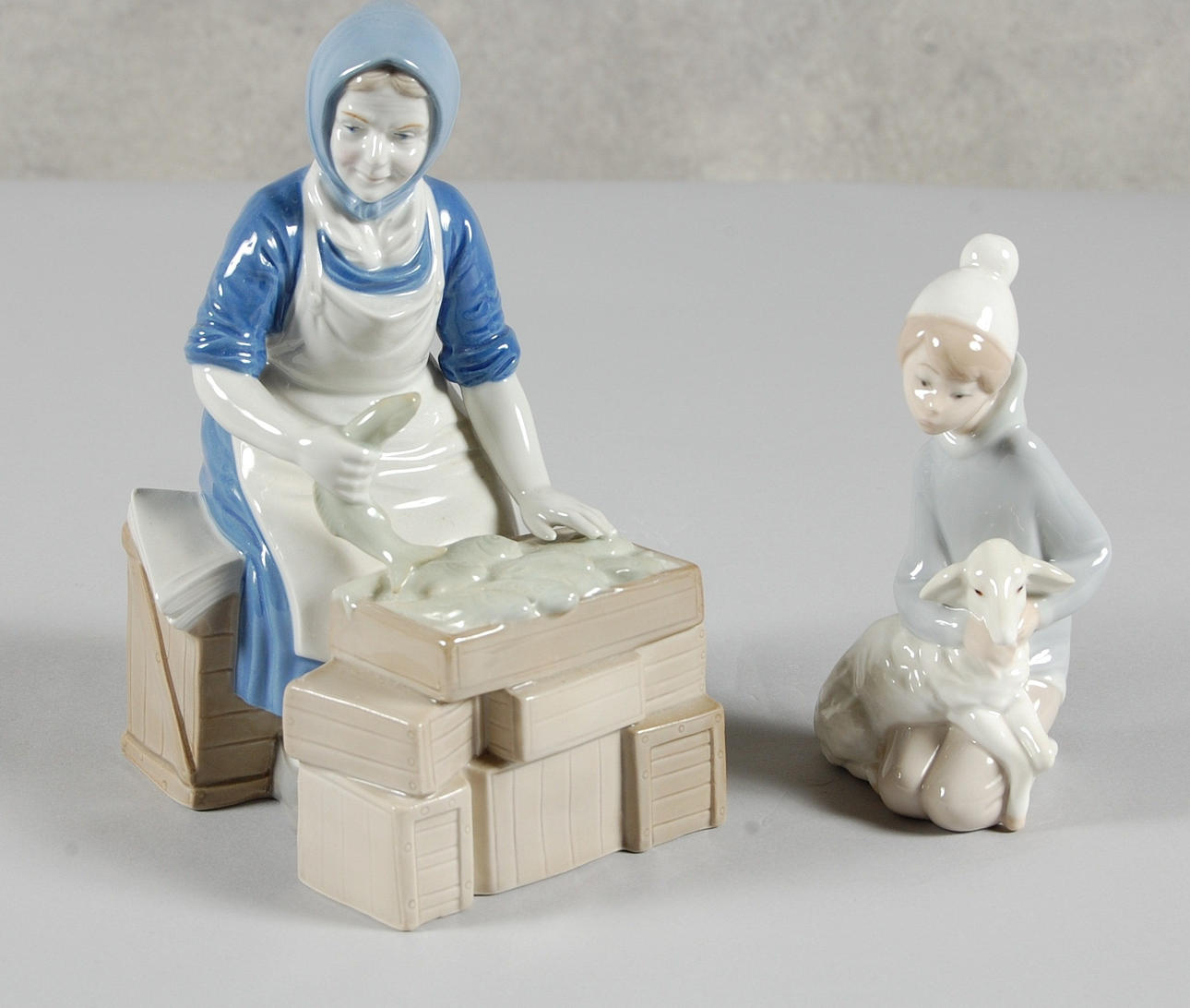FIGURINER 2 delar, lladro, Wagner & Apel.