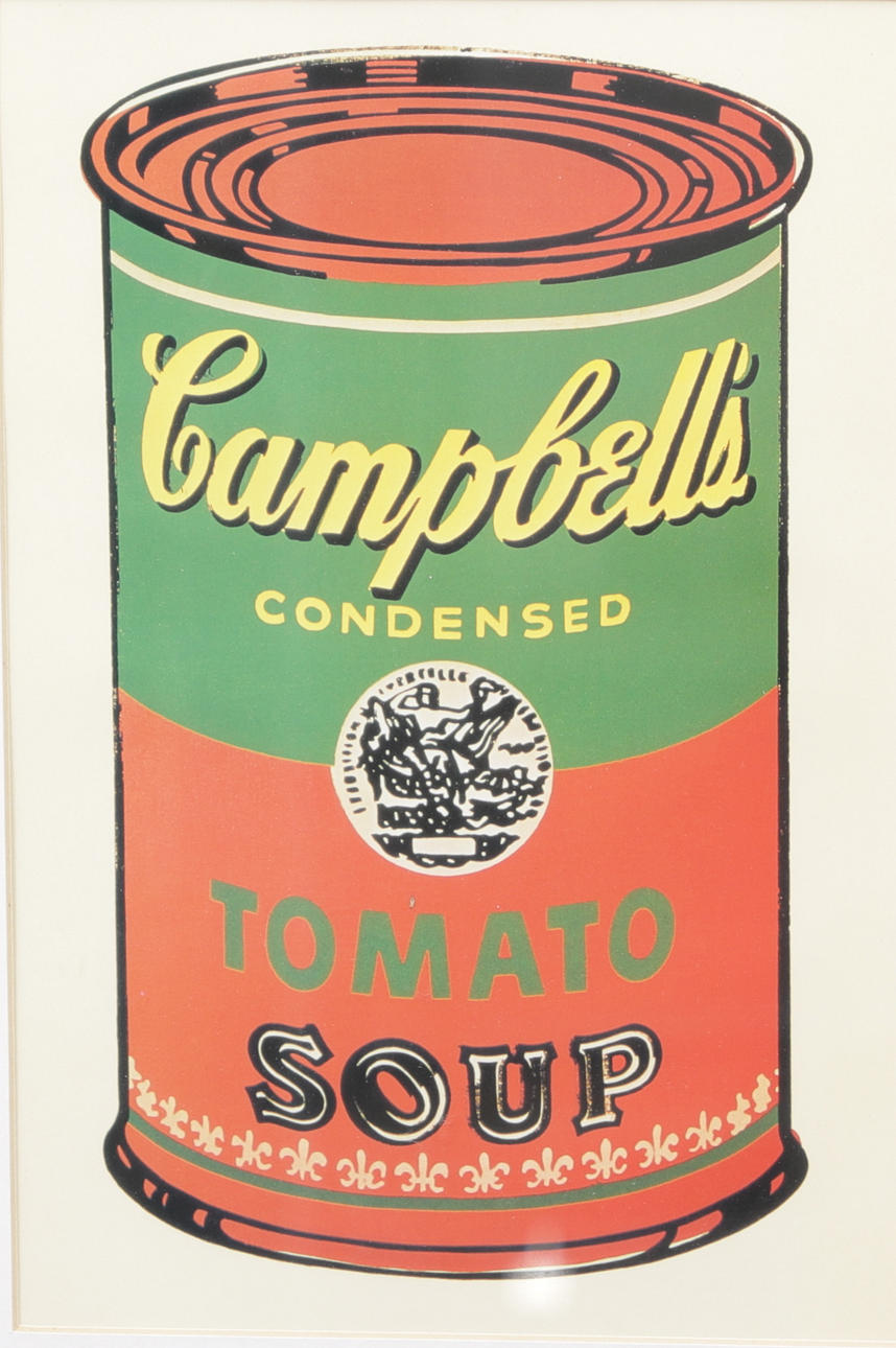 ANDY WARHOL. Print, Campbells tomatsuppe, 2000'erne.
