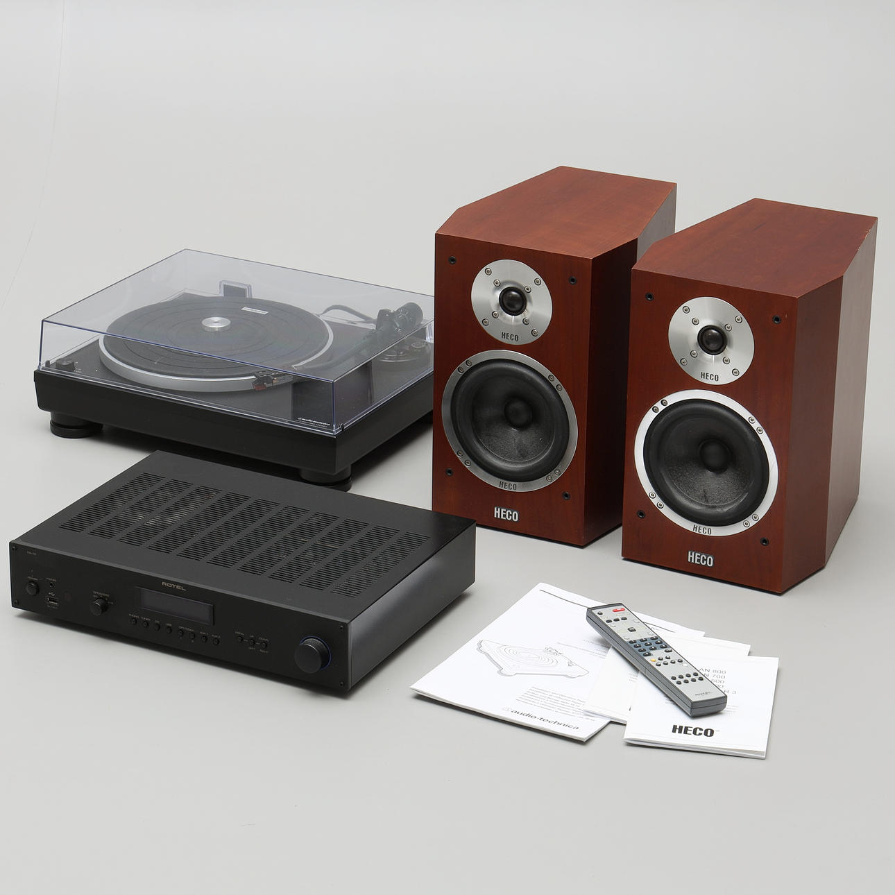 HIFI-PAKET, 3-teilig, Inkl. Audio Technica AT-LP5.