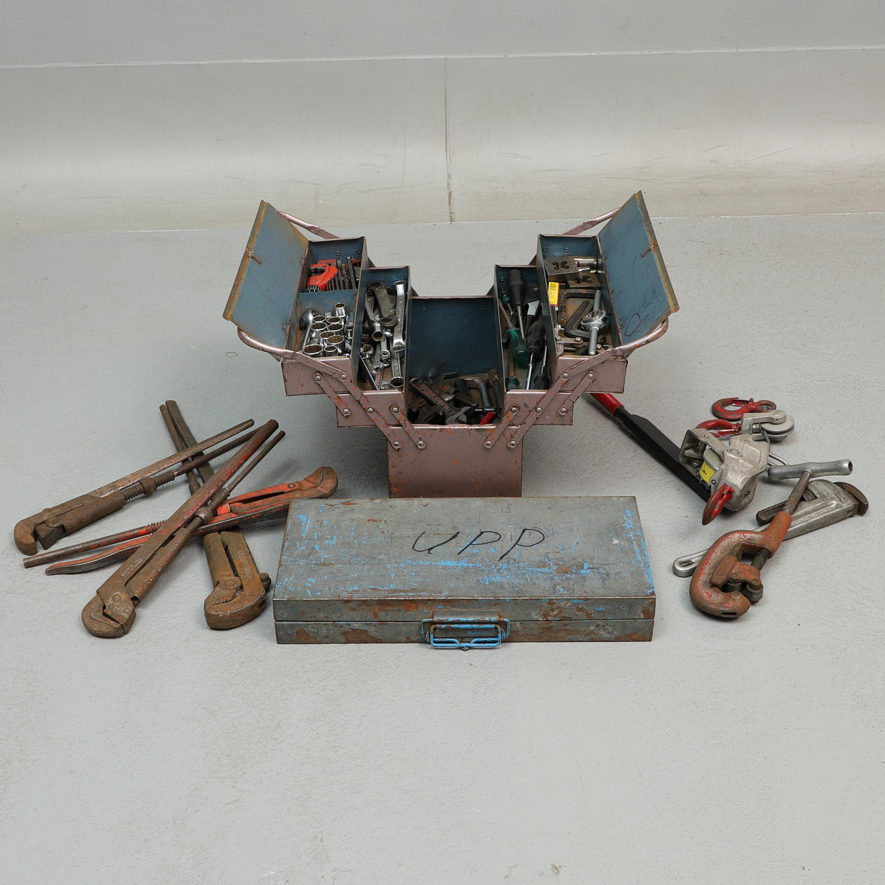 VERKTYGSLÅDA & VERKTYG, parti, bl.a. Bahco.