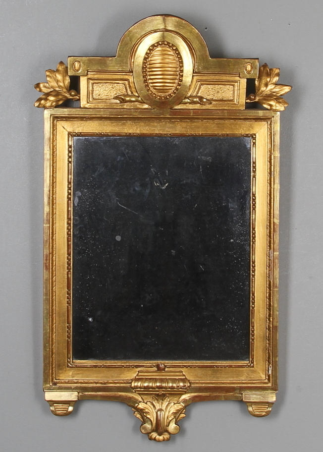 SPEGEL, gustaviansk, troligen Per Westin, Stockholms hallstämpel 1780.