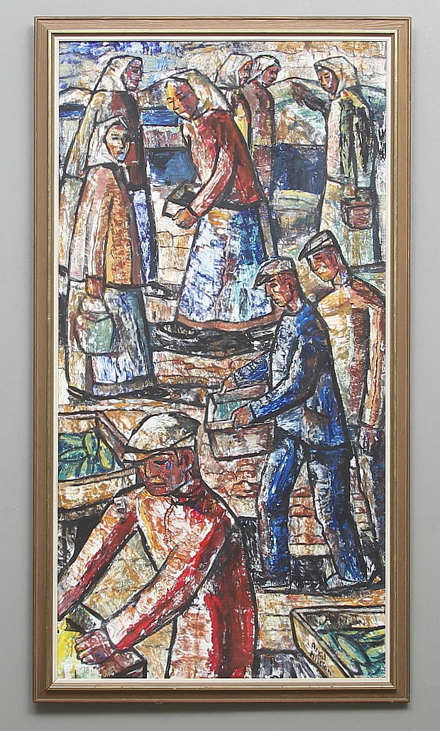 ARVID NILSSON. Oil on canvas, signed.