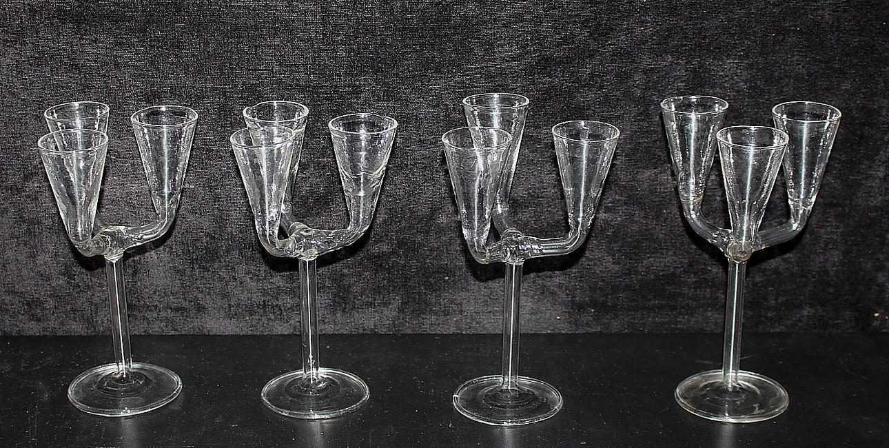 SNAPPSGLAS, 4 st, handblåsta.