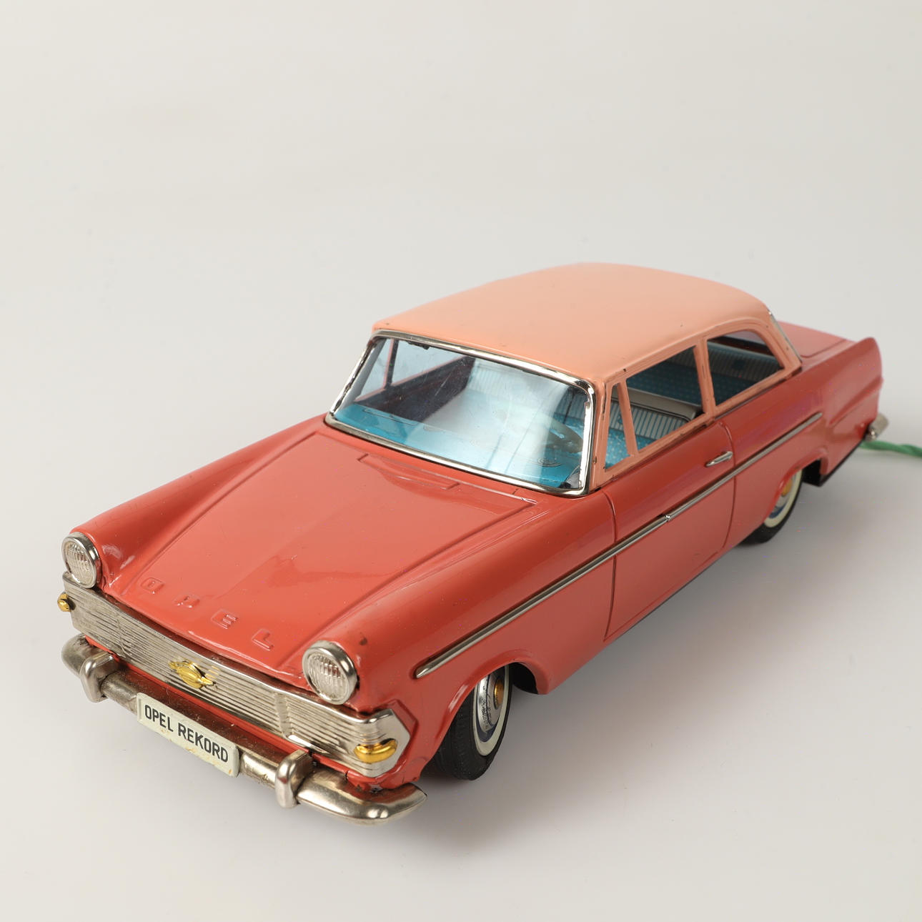 A toy car, battery powered, “Opel Rekord Sedan”, sheet metal, Sign