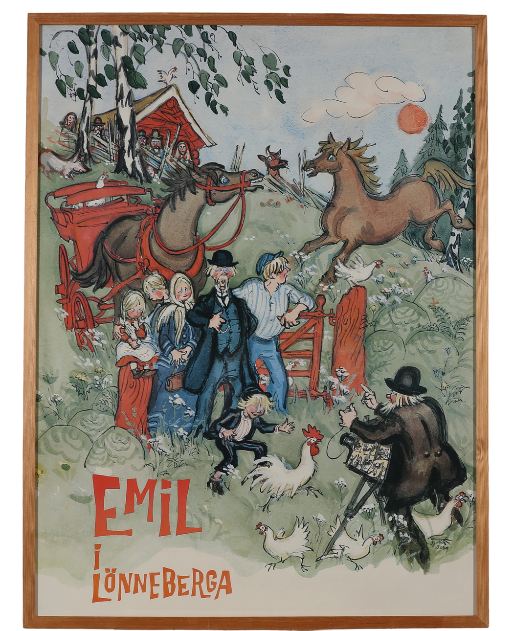 Plakat, Emil i Lönneberga, 20. århundrede.