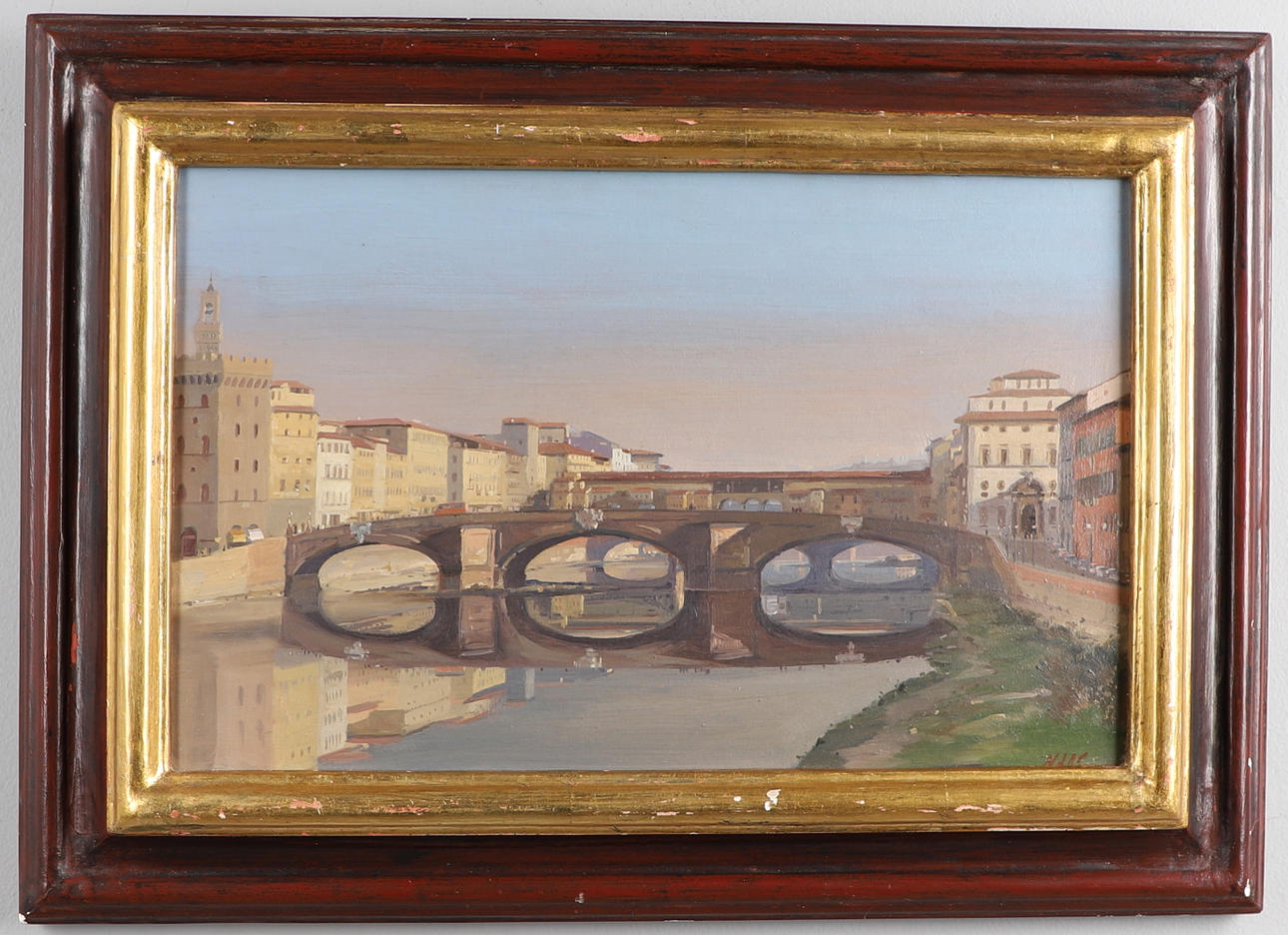NICCOLO D'ARDIA CARACCIOLO (1941-1989). PONTE SANTA TRINITA, FLORENCE.