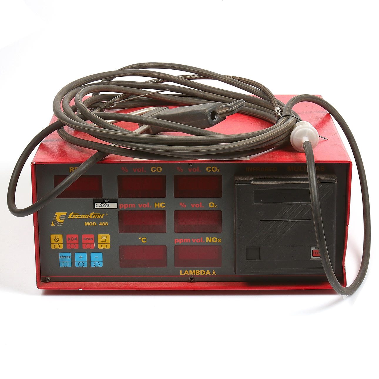 PAKOKAASUMITTARI, Tecnotest, Mod. 488. 1900-luku.