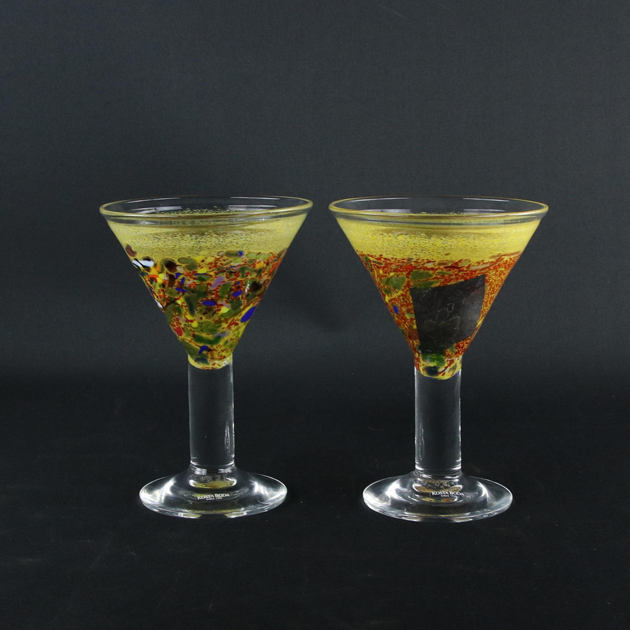 bertil-vallien-sk-l-och-cocktailglas-3-delar-kosta-boda-glas