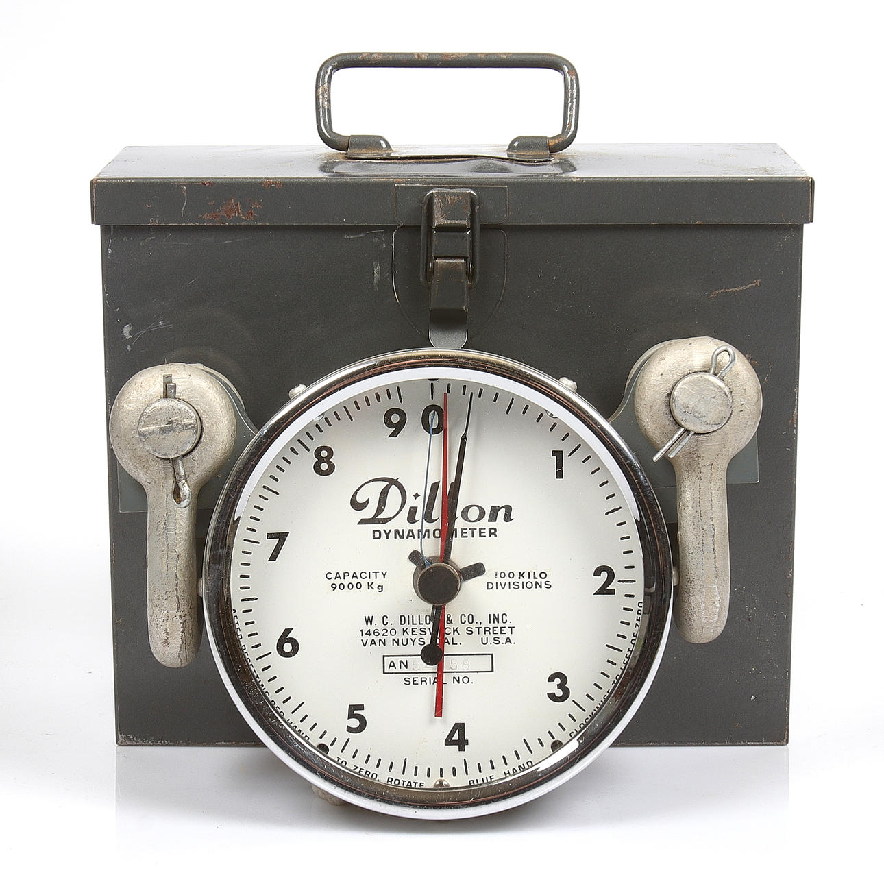 DYNAMOMETER, 900 kg, Dillon. 20th century.