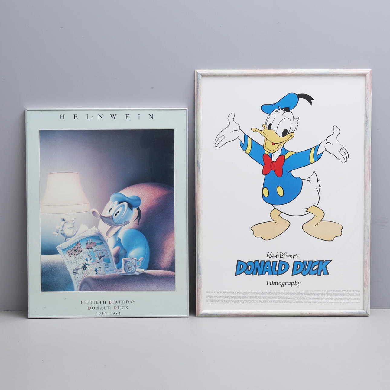 Two 1980's Donald Duck posters.