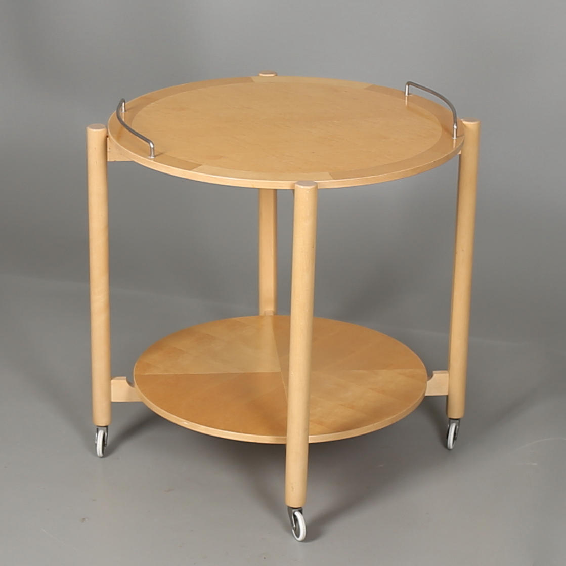 BRICKBORD i björk, på hjul, 1970/80-tal.