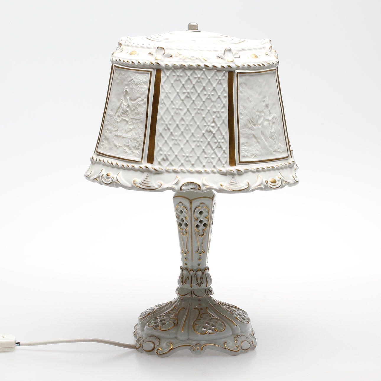 BORDSLAMPA, porslin, Tyskland, 1900-tal.