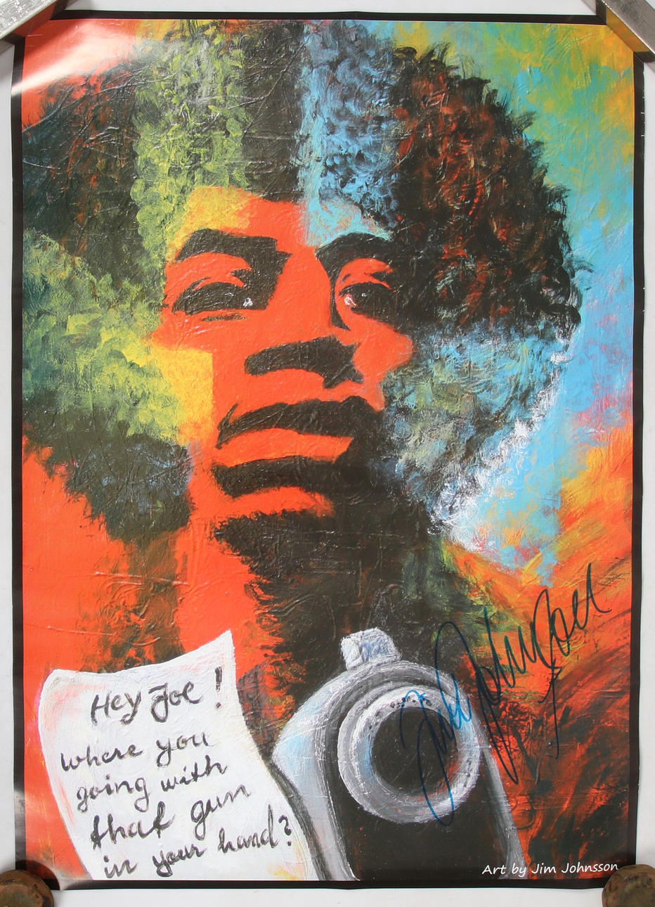 AFFISCH, Jimi Hendrix.