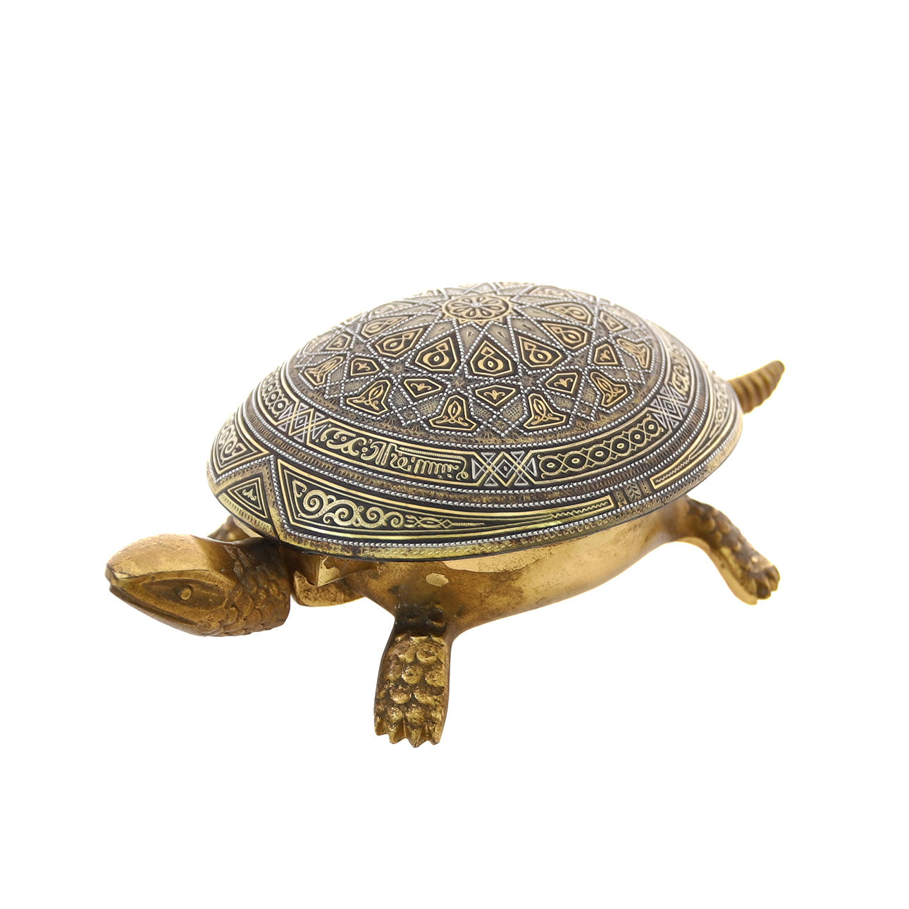 A VINTAGE BOJ EIBAR ESPANA TURTLE TABLE BELL.