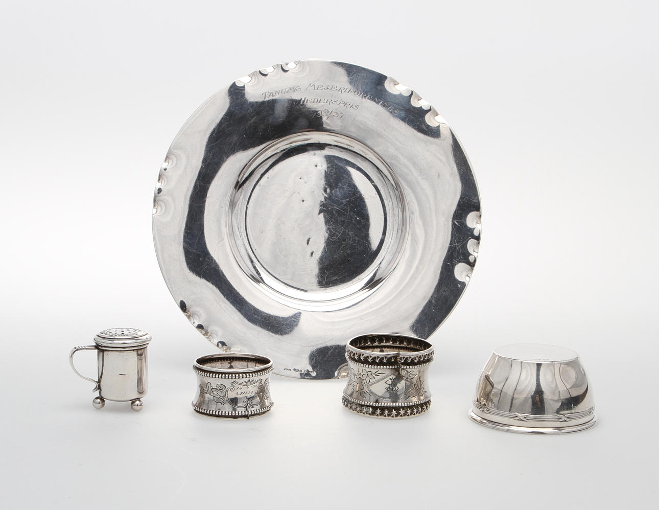 SILVERFÖREMÅL, 5 st.