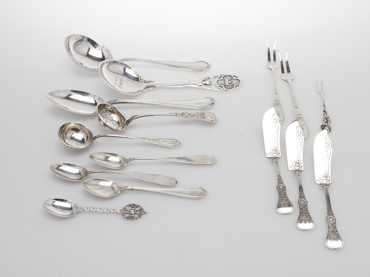 SILVERBESTICK, 15 st, Sverige och Norge.