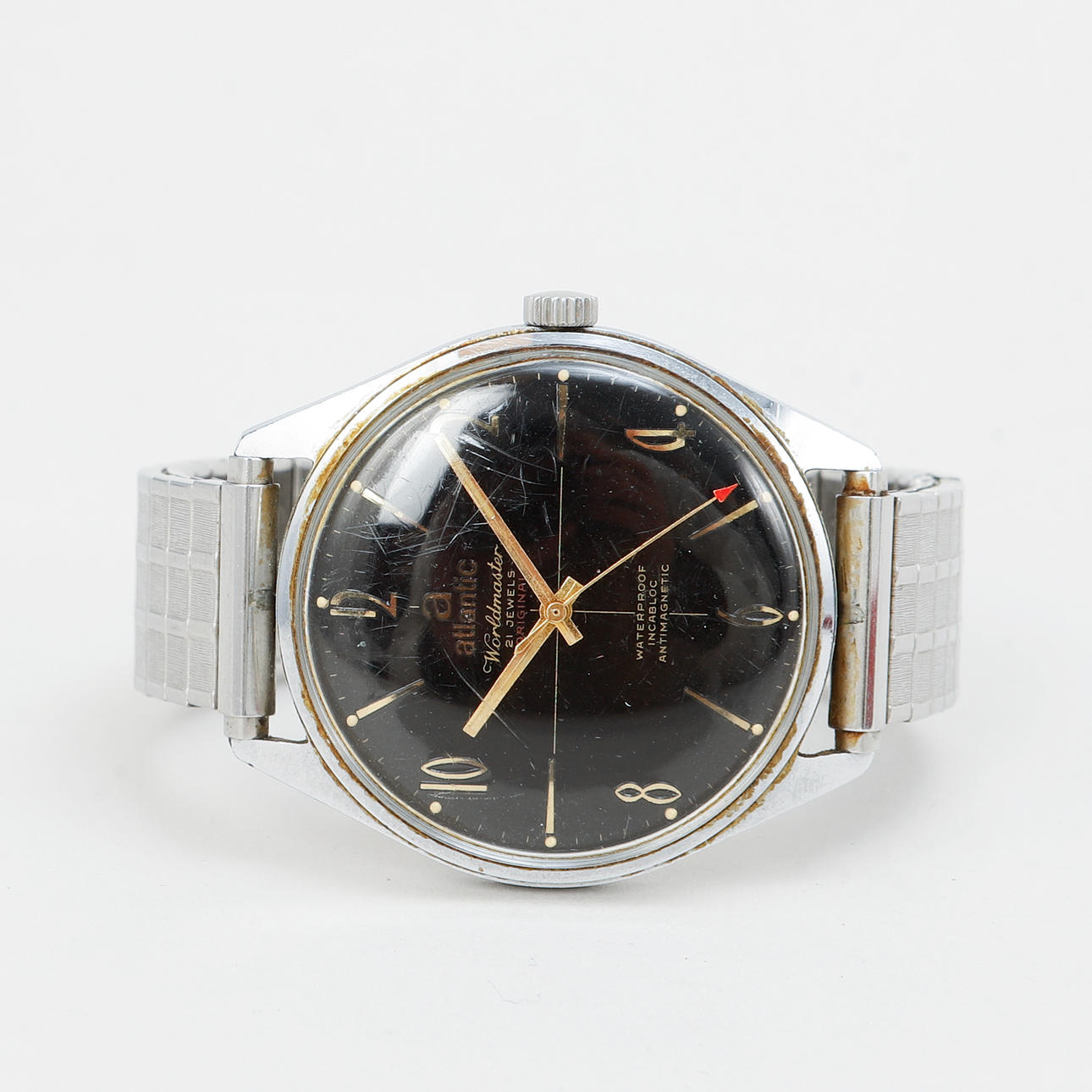 Armbanduhr, Atlantic, Worldmaster, Original, 1960er.